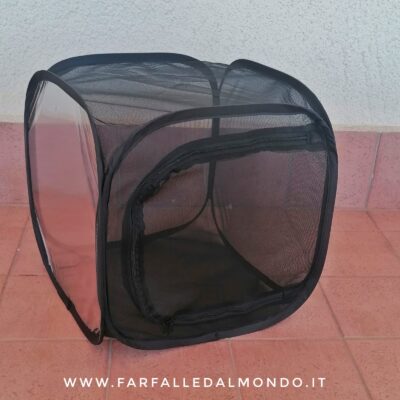 Gabbia cubica in rete nera cm 30